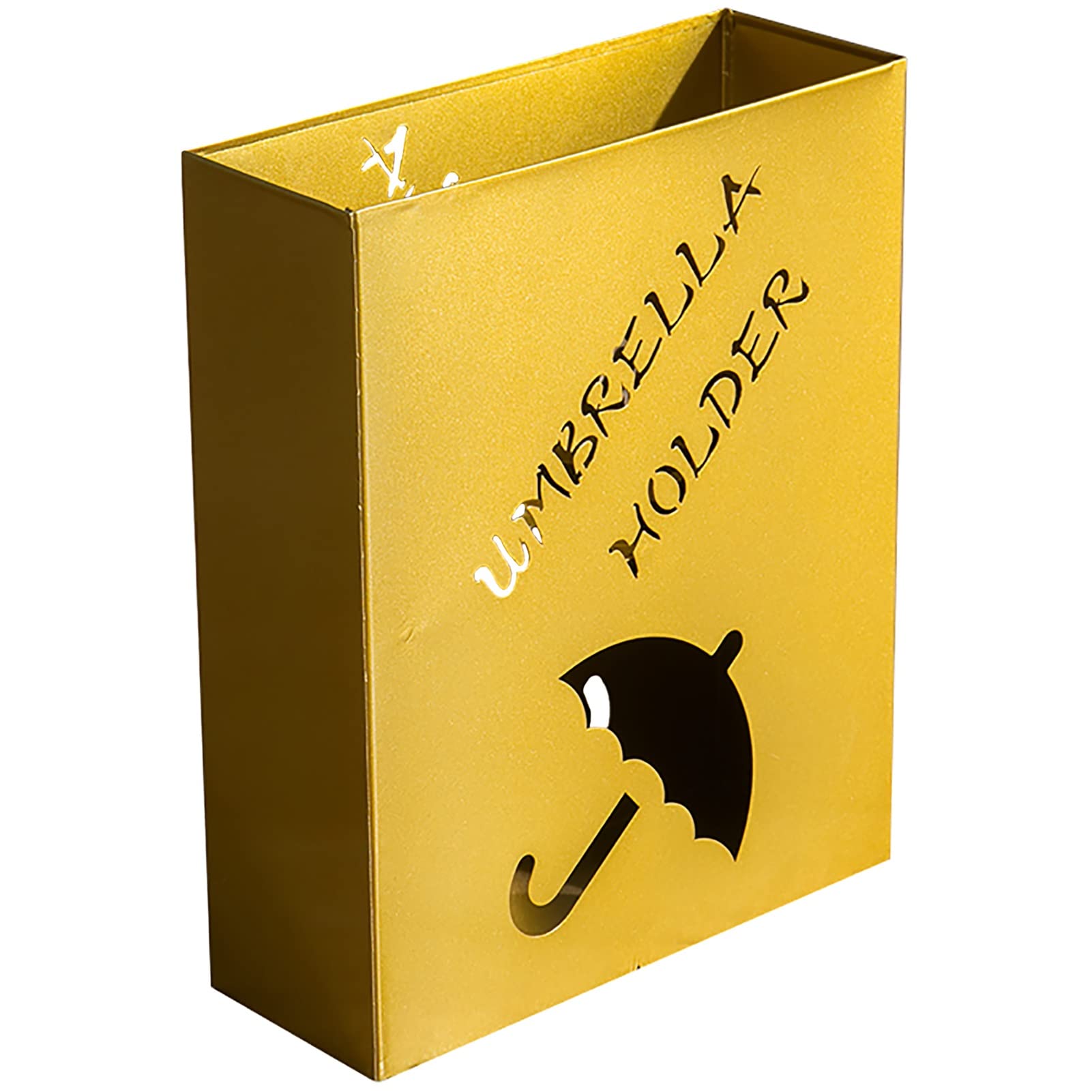 Porte-parapluies rectangulaire en métal pour 10 cannes et bâtons de marche