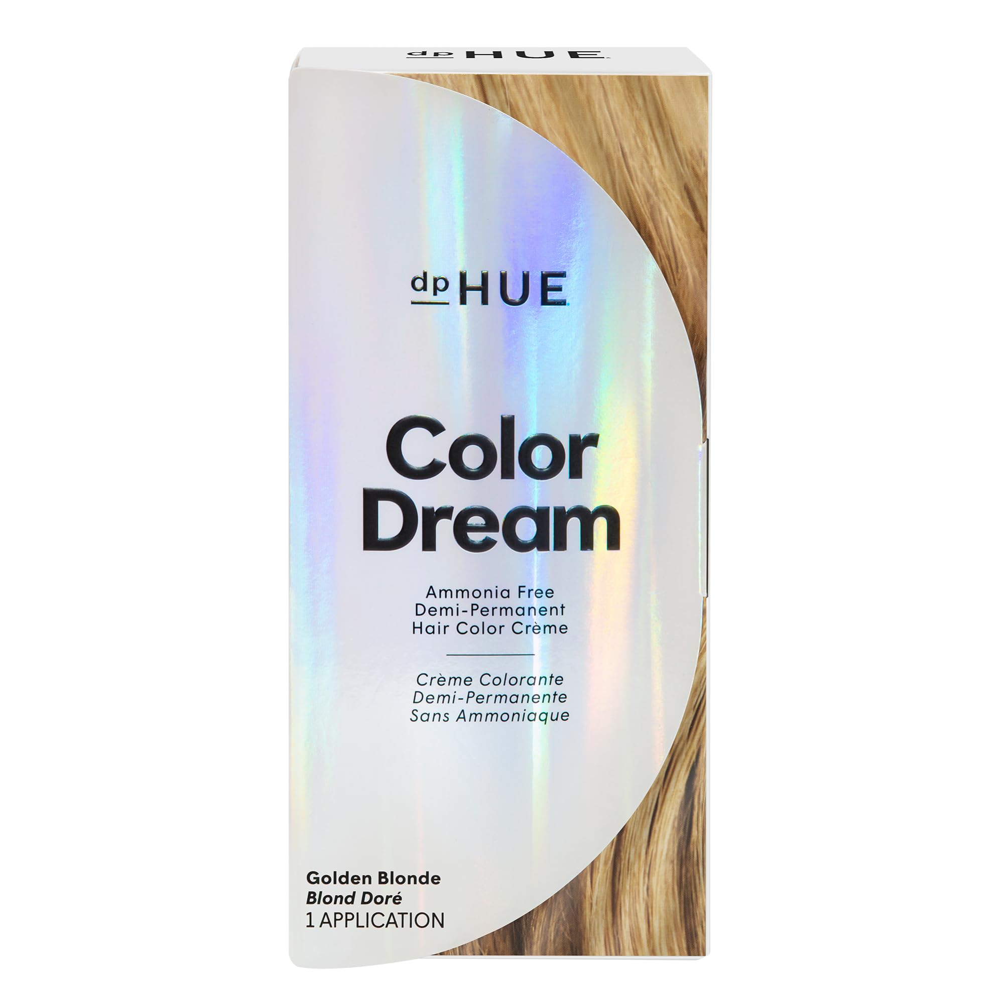 Color Dream, Golden Blonde - Ammonia-Free, Demi-Permanent Hair Color - Lasts 16 Washes - Boosts Shine - Paraben & Sulfate Free, Leaping Bunny Certified