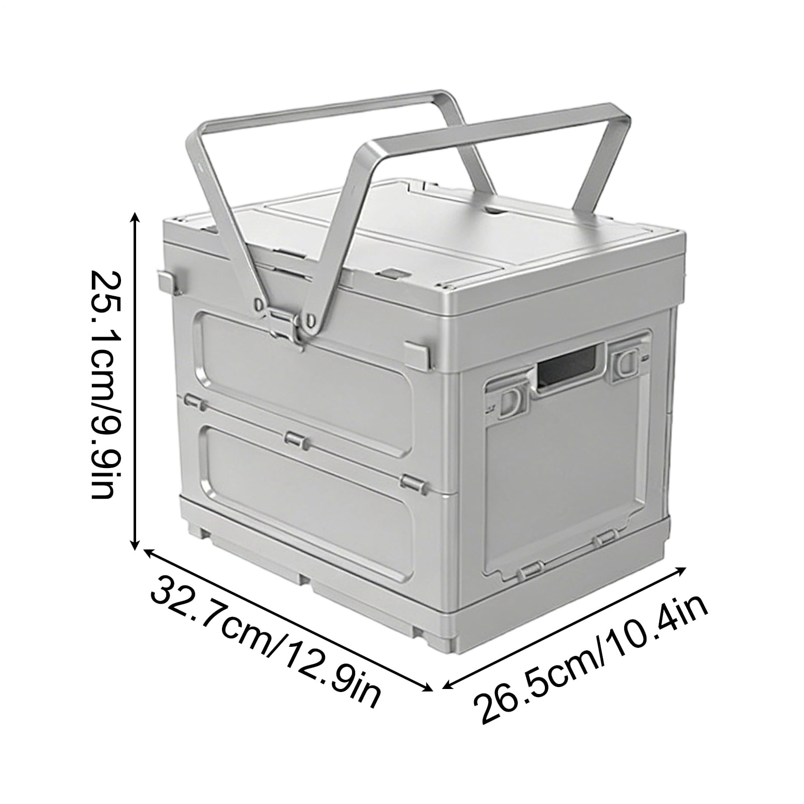 Cesto Da Picnic Per 4 Pieghevole Ampla Capacità e Resistenza Elevata | Box per Storage da Campeggio per Picnic Per Escursioni Viaggio Spiaggia Pesca Escursionismo Cibo Snack Strumenti