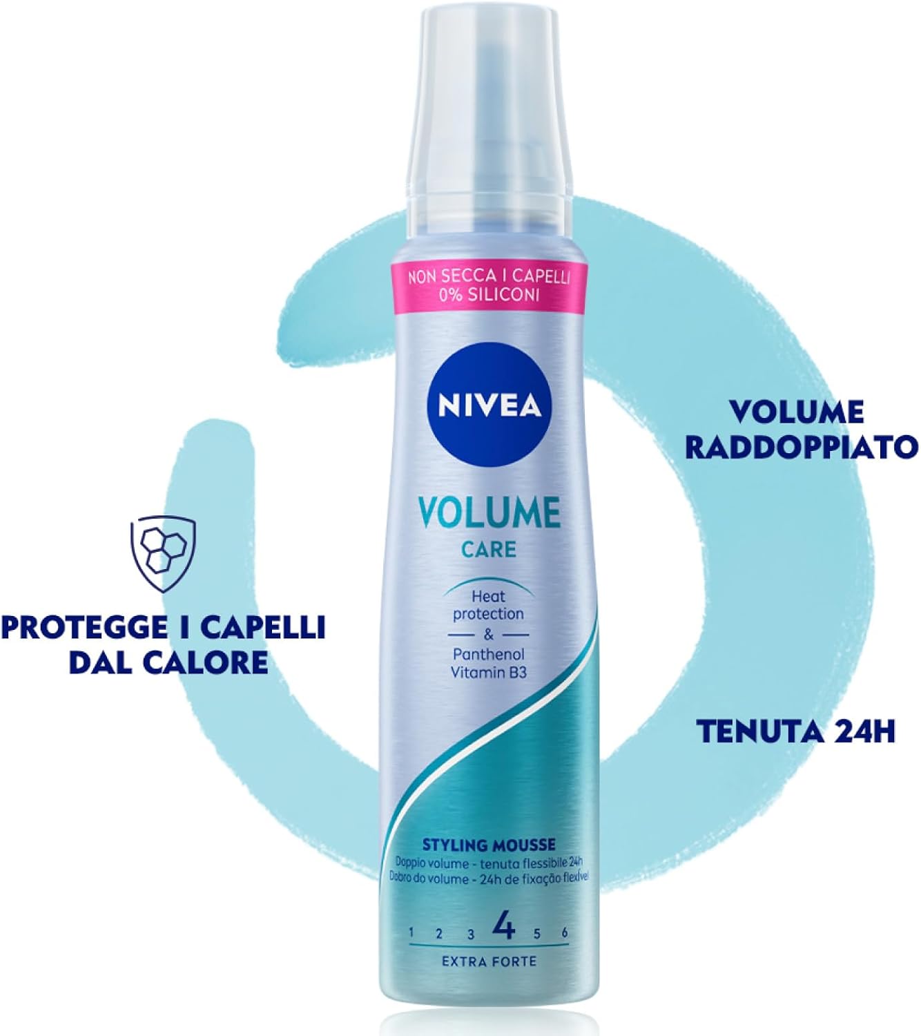 Nivea Mousse Coiffante Volume Care – 150 ML | Tresse.tn Nivea Mousse Coiffante Volume Care – 150 ML