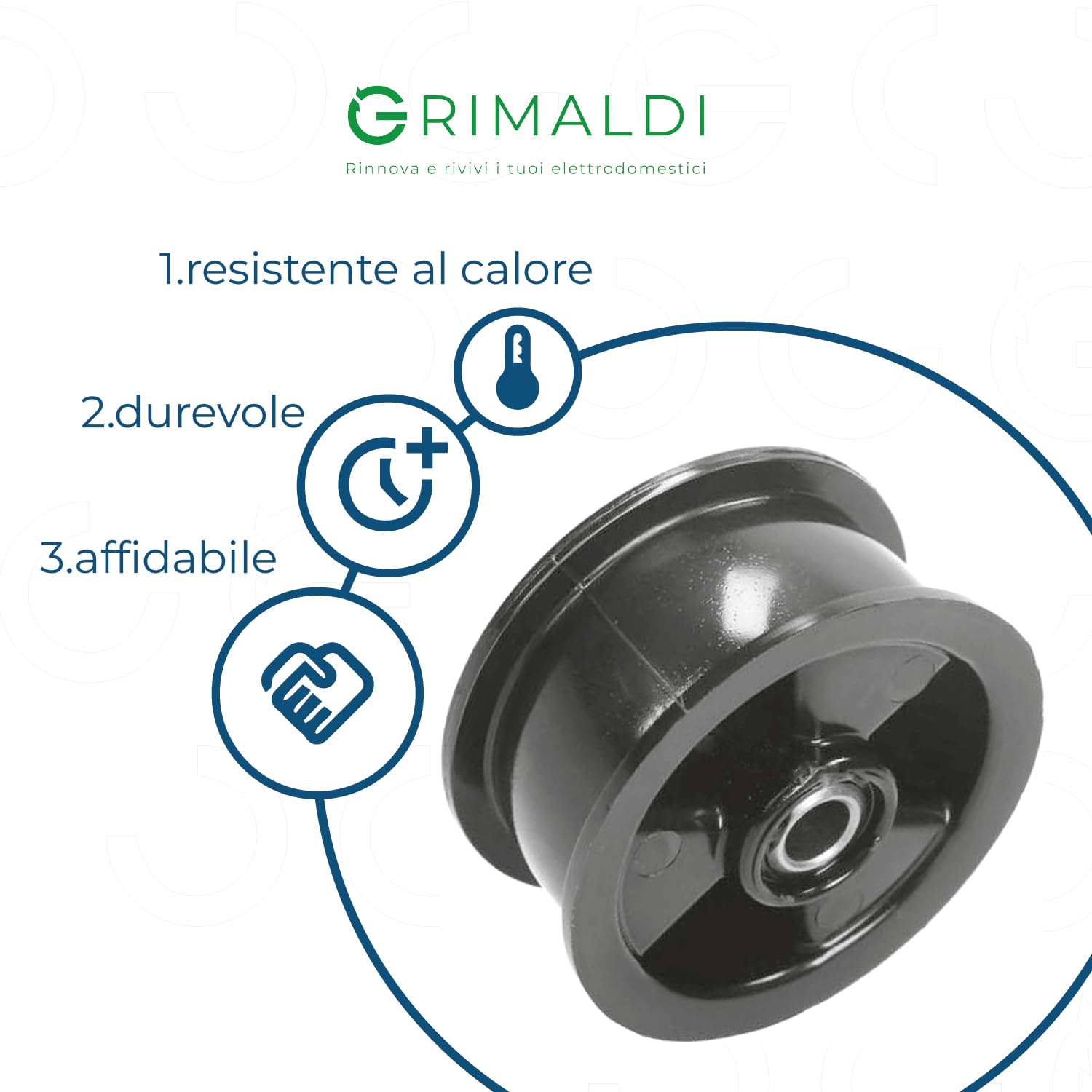 Puleggia per motore per asciugatrice Rex Electrolux Zanussi AEG Originale 1258654100 Puleggia per motore per asciugatrice Rex Electrolux Zanussi AEG Originale 1258654100