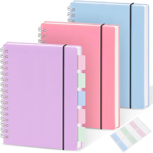 Miniatura 7 de Paquete de 3 cuadernos pequeños, cuadernos de bolsillo de 3.5 x 5.5 pulgadas con páginas rayadas, mini cuadernos de 100 GSM, 0.276 in, con rayas