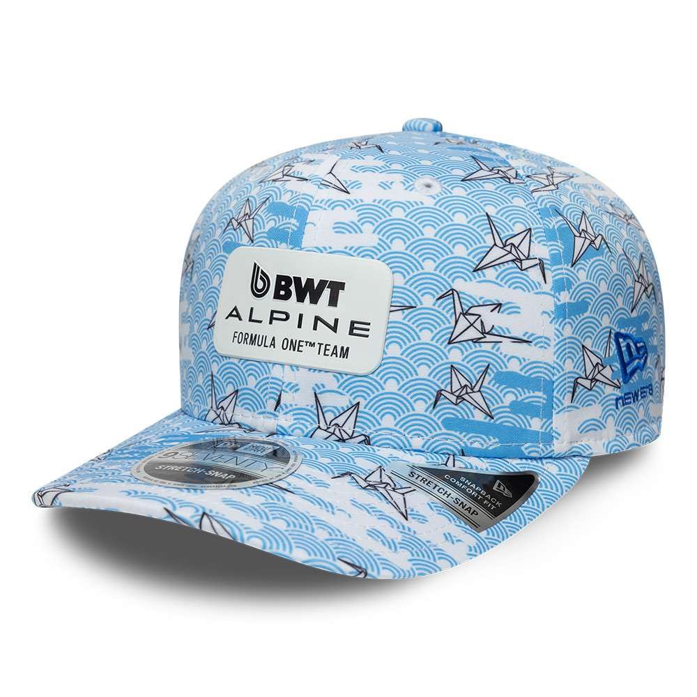 New Era Unisex Blue Alpine Racing F1 Team, Official 2026 Collection, Team Special Edition Japan Suzuka Baseball Cap, Hat, Adjustable,