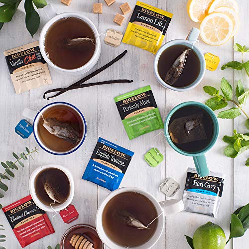 Bigelow Black Tea 6 Flavor Variety Pack, Caffeinated 20 Count (Pack Of 6), 120 Total Tea Bags #TOP4