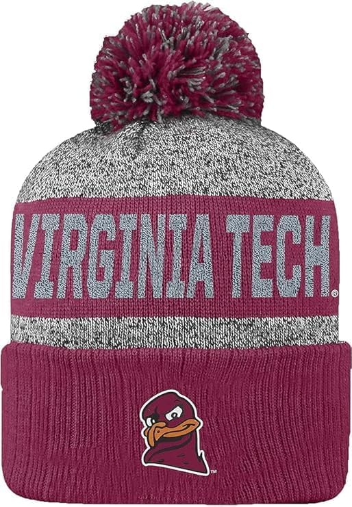 Collegiate Cuffed Knit Pom Winter Beanies