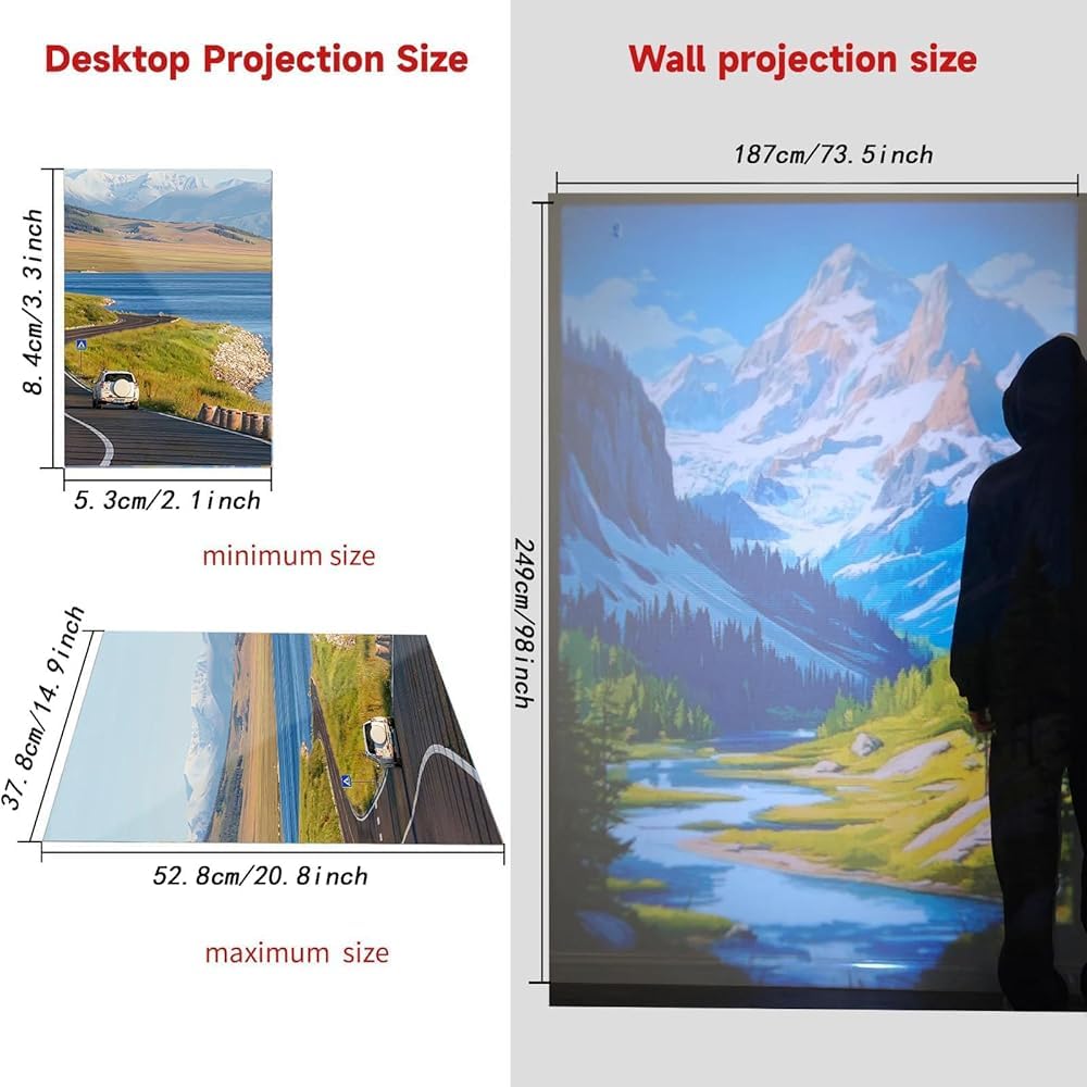 Lampe de projecteur d'art portable, tableau de traçage imperméable pour croquis, dessin et peinture, outil de projection de bureau (Color : White)