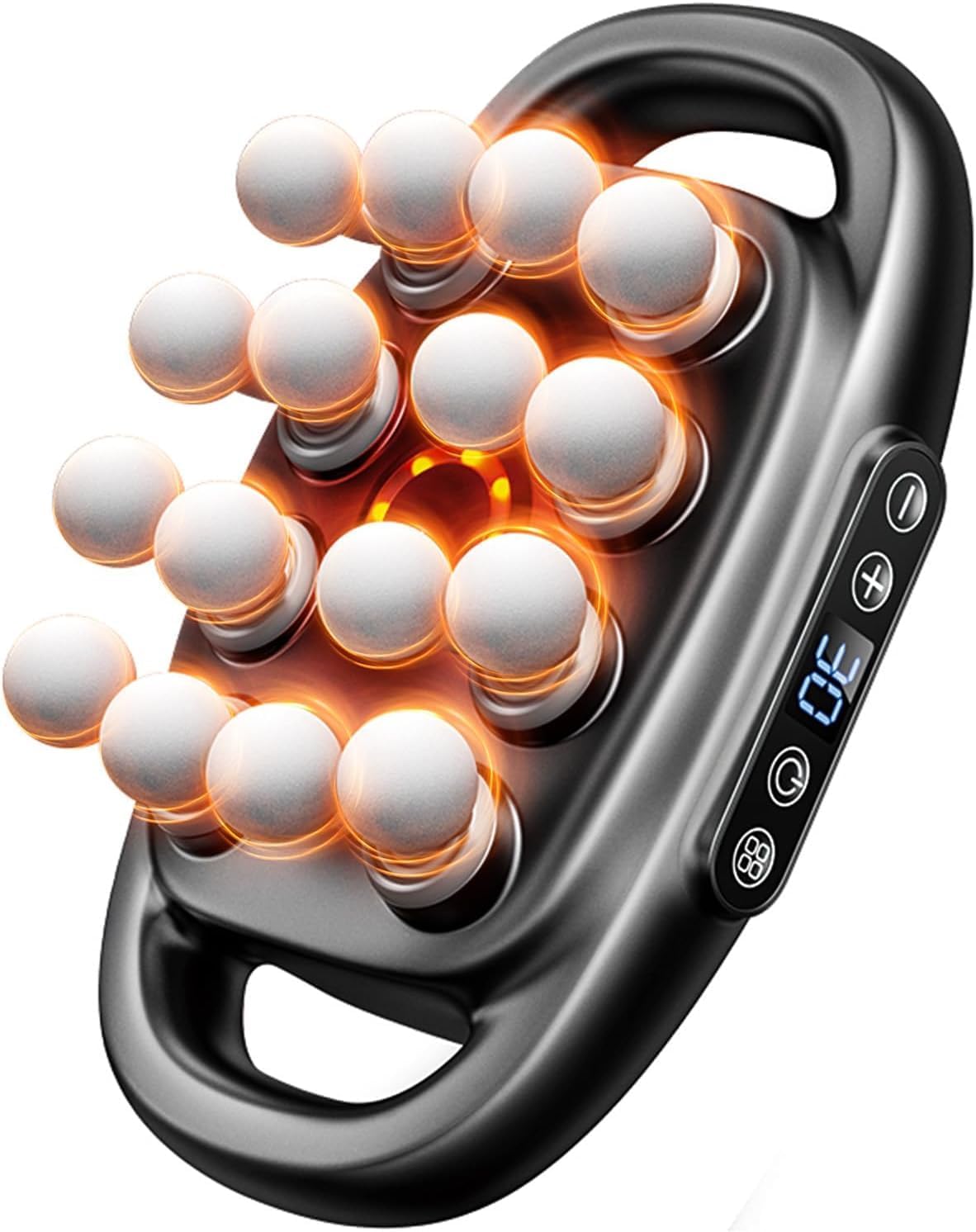 Morgela Deep Tissue Massager, 16-Head Massage Gun 3 Modes 30 Intensities Quiet Muscle Massager for Back,Shoulders, Legs, Foot, Body Muscle Pain Relief