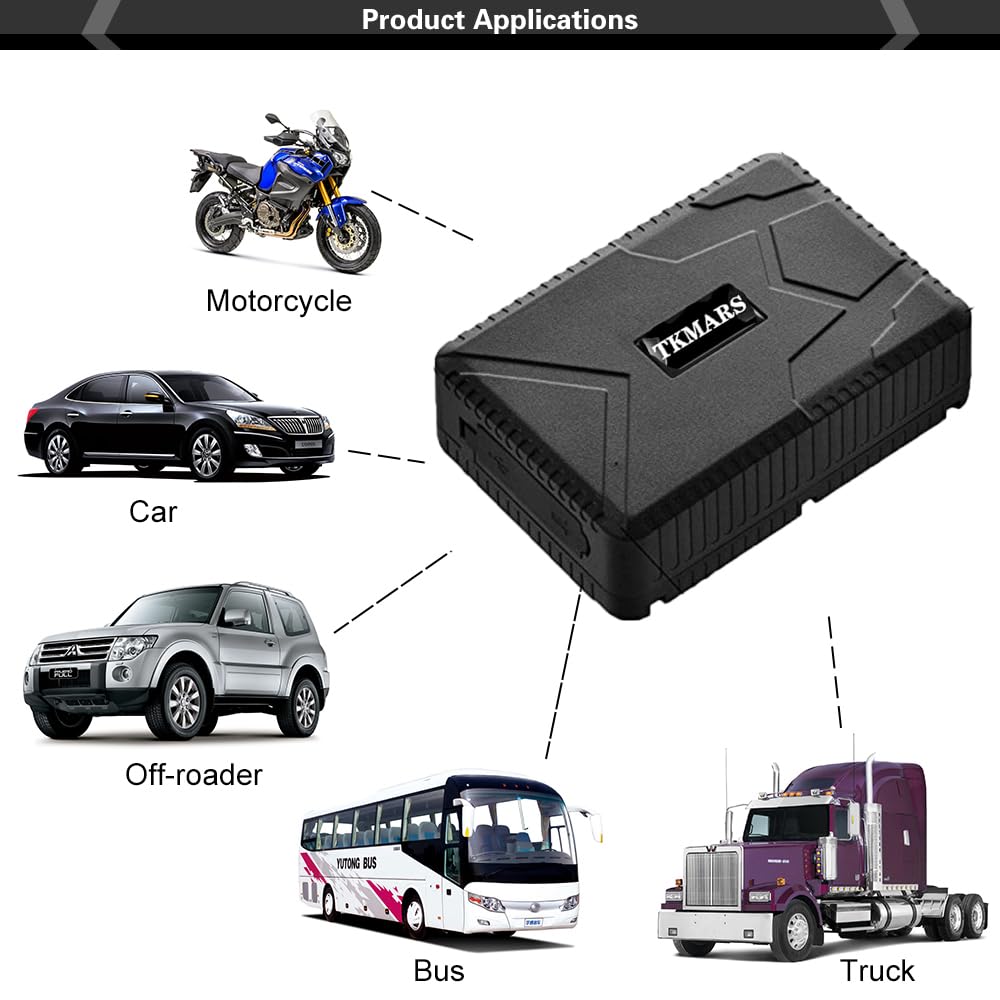 TKMARS Localizador GPS para Coche, 4G 7800 mAh Impermeable GPS Tracker, Recargable Seguimiento Tiempo Real Rastreador GPS con Imán ser Utilizado en Coche, Anciano, Niños, Mascota