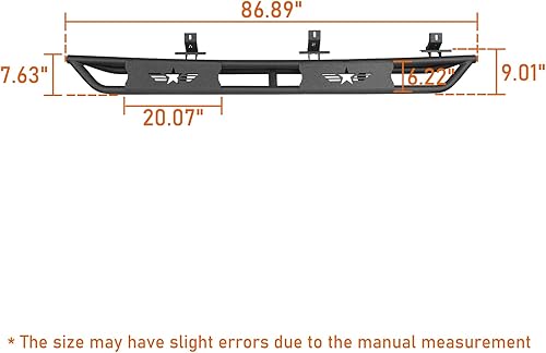 Miniatura 9 de u-Box Gladiator - Estribo lateral Nerf para puerta compatible con Jeep Gladiator JT Pickup 2020 2021 2022 2023 2024 2025