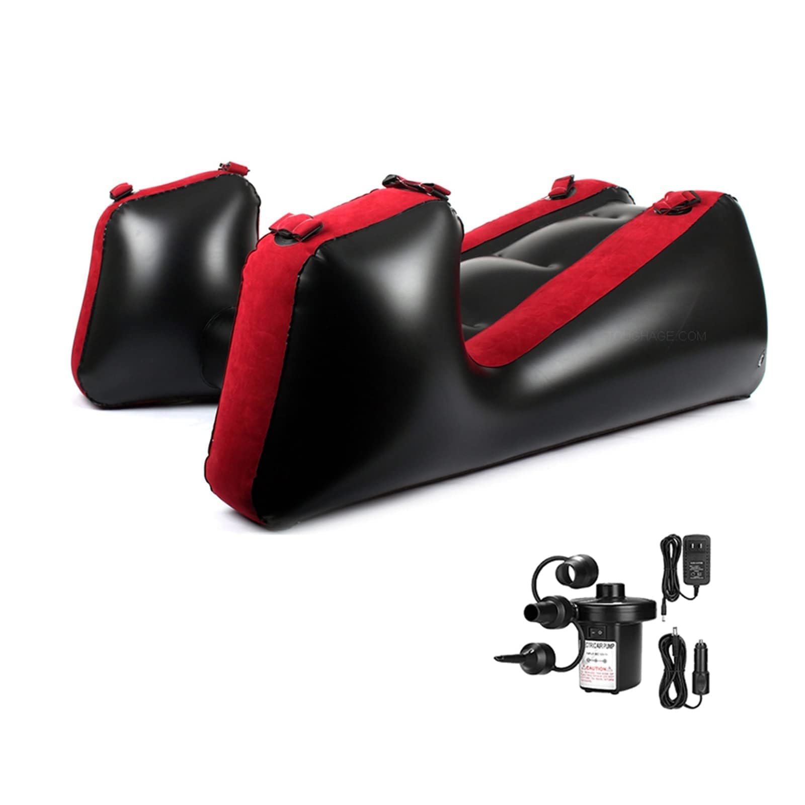 Inflatable Sofa,Inflatable Sofa Bed with Electirc Inflator,Portable Inflatable Sofa Lounge Chair,PVC Flocked Chair Ramp Furniture for Bedroom 208799
