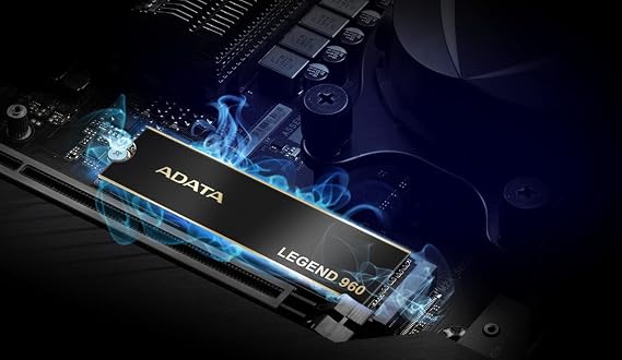 ADATA Legend 960 2TB PCIe Gen4 x4 NVMe 1.4 M.2 Internal Gaming SSD Up to 7,400 MB/s (ALEG-960-2TCS)
