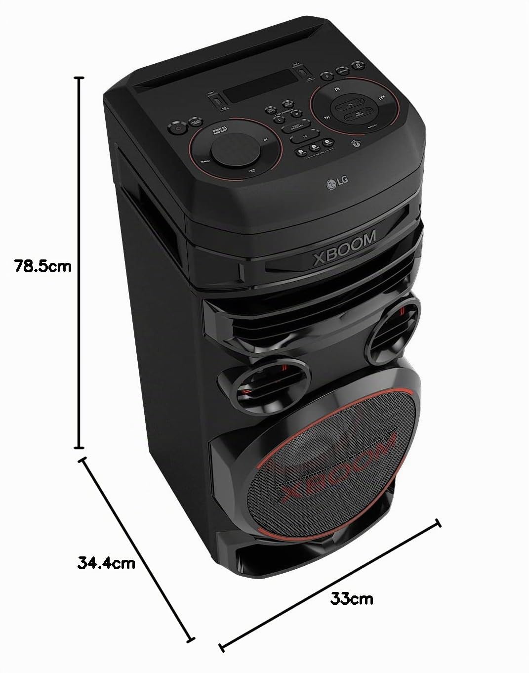 LG XBOOM Cassa Bluetooth, Feste con Suono Potente, Bluetooth Cassa Karaoke, RNC7