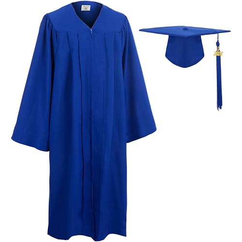 GradClassical Matte Graduation Cap and Gown 2026 Set for High School and College Bachelor