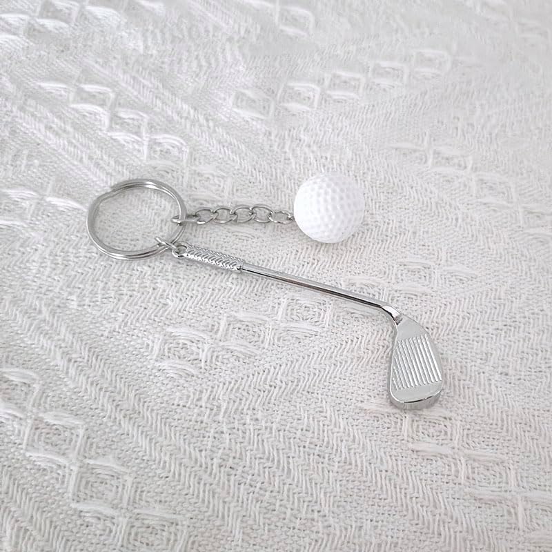 RFTWXHPN Golf Gifts Keychain for Men Women Golfers Funny Golfs Ball Keychains for Dad Wife Christmas Birthday Gift for Son Grandma Golfing Gift Golf Lover Gifts for Women Men Key Chain
