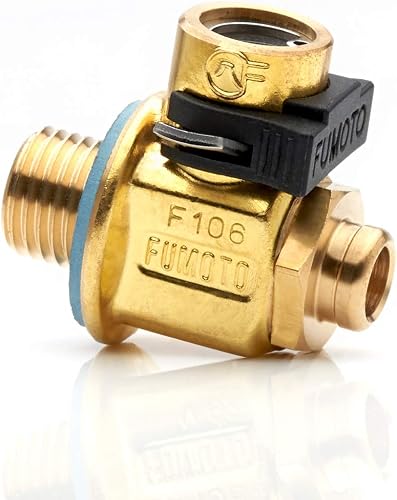 Fumoto Original F106S with LC-10 Lever Clip FS-Series Engine Oil Drain Valve, 1 Pack Golden