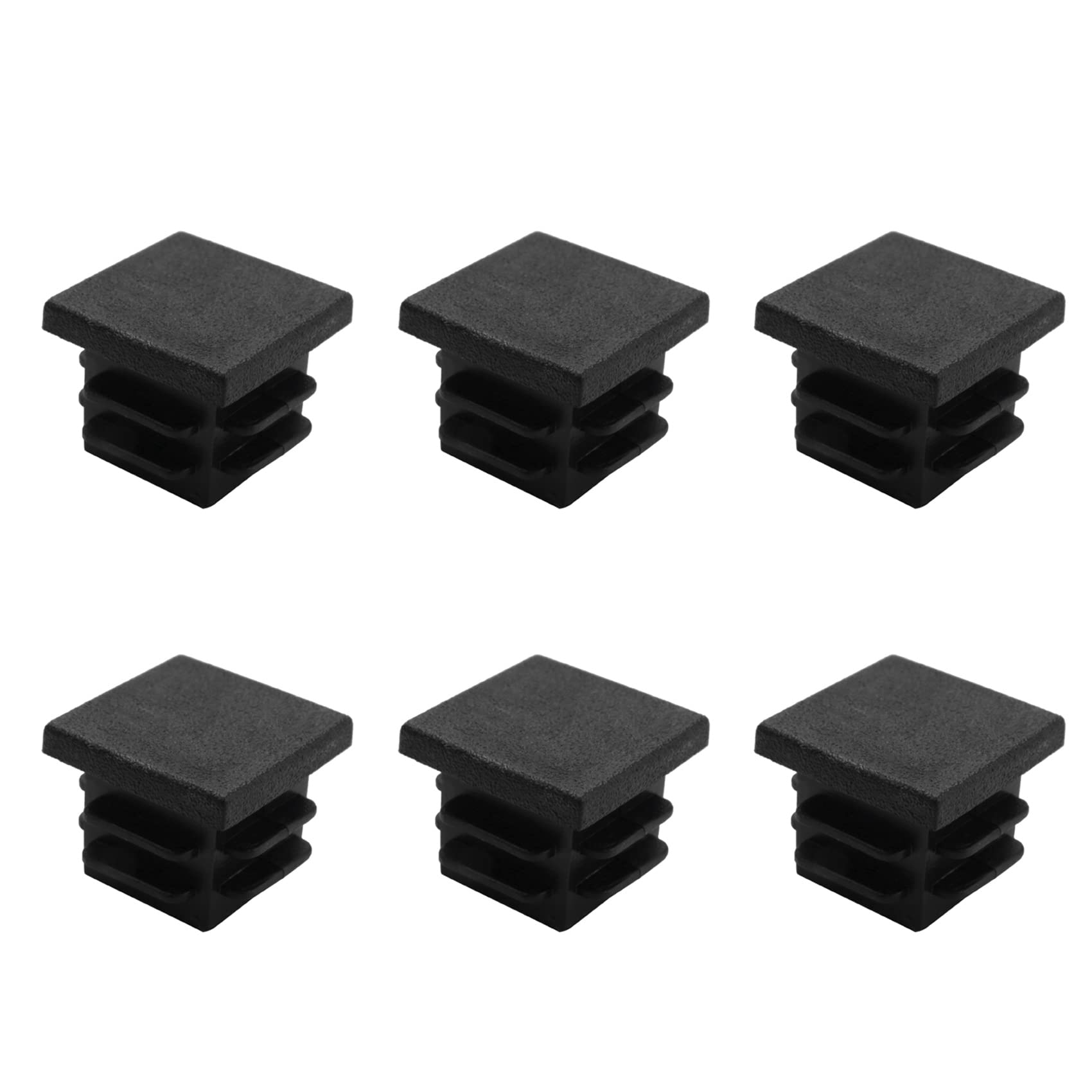 Hndhbfgrt 72 Pcs 19mm x 19mm Blanking End Caps Square Tubing Tube Insert Plastic