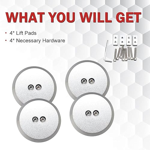 Miniatura 7 de Samman - Adaptador de almohadilla de gato Billet- Puntos de gato atornillados, almohadilla de elevación sin enjuague compatible con modelos Corvette