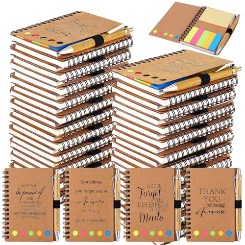 Carnets à spirale haut de gamme, stylos en bambou et notes pour une écriture raffinée