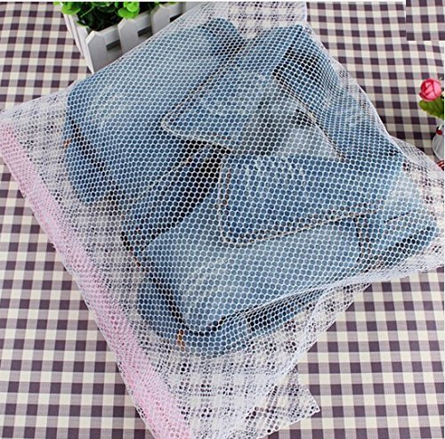 Spartan 6789 Fabric Protective Mesh Net Zippered Washing Machine Wash Laundry Bag (Multicolour, Pack of 2) 2