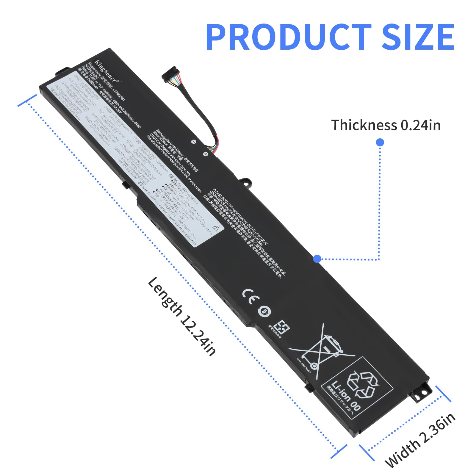 L17C3PB0 - Batteria per PC portatile Lenovo IdeaPad 330-17ICH 330-15ICH Serie L17D3PB0 5B10Q71254 L17C3PB0 5B10Q71252 5B10Q71251 5B10W67266 5B10W6726 404