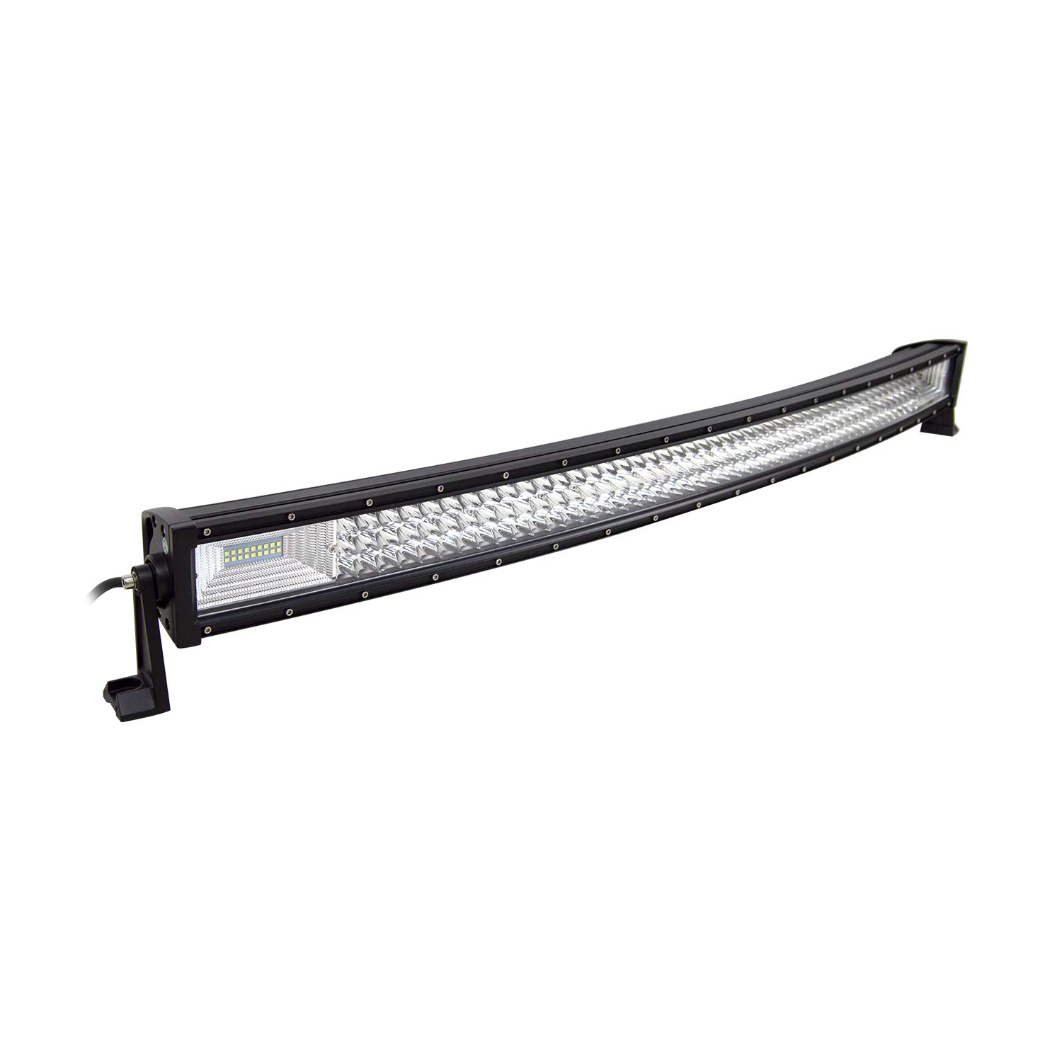 PICAA Barra LED 7D de triple fila curvada para todoterreno, 42 pulgadas, 540 W, con cableado, haz combinado para faros de trabajo 4x4 para coche, tractor, camión, ATV, barco