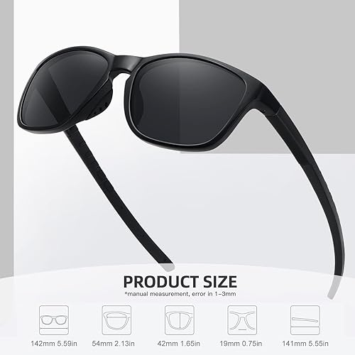 Miniatura 3 de MEETSUN Gafas de sol deportivas polarizadas para mujeres y hombres para conducir, correr, ciclismo, pesca, gafas de sol con protección UV400