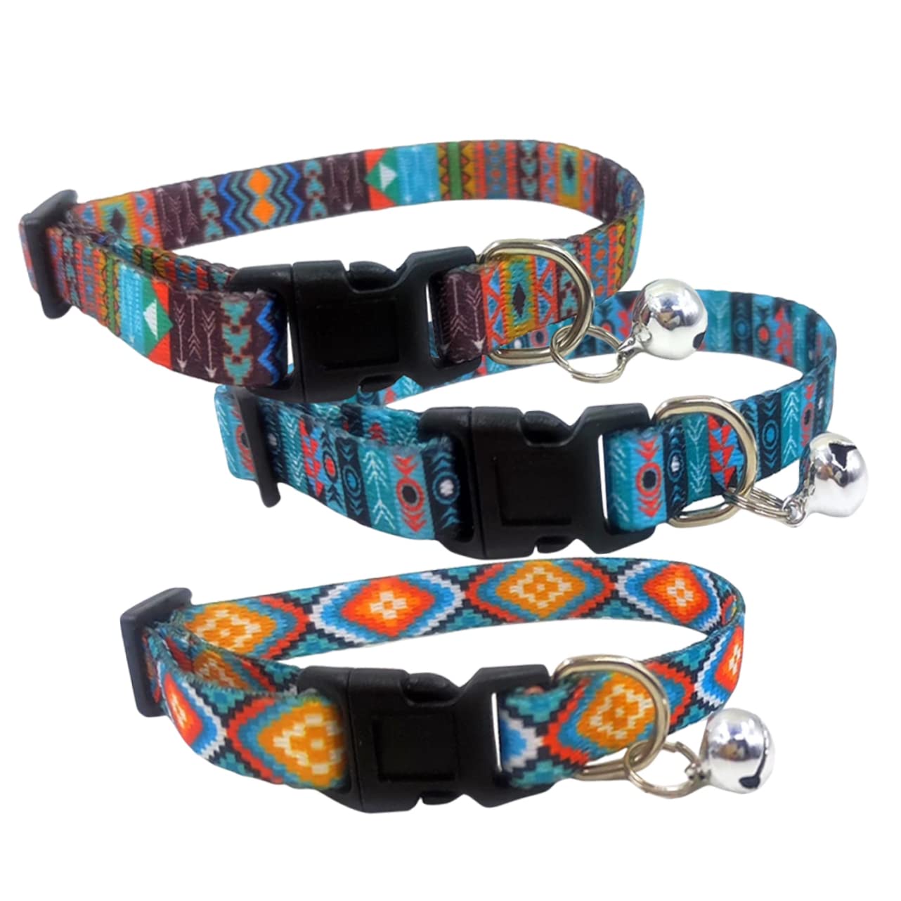 INOOMP 12 Pz Collare Decorativo Per Cani Collare Per Cani in Corda Adorabile Da Cucciolo Costume Gatto Campana Del Del Gatto Boho Portatile Poliestere Decorazioni