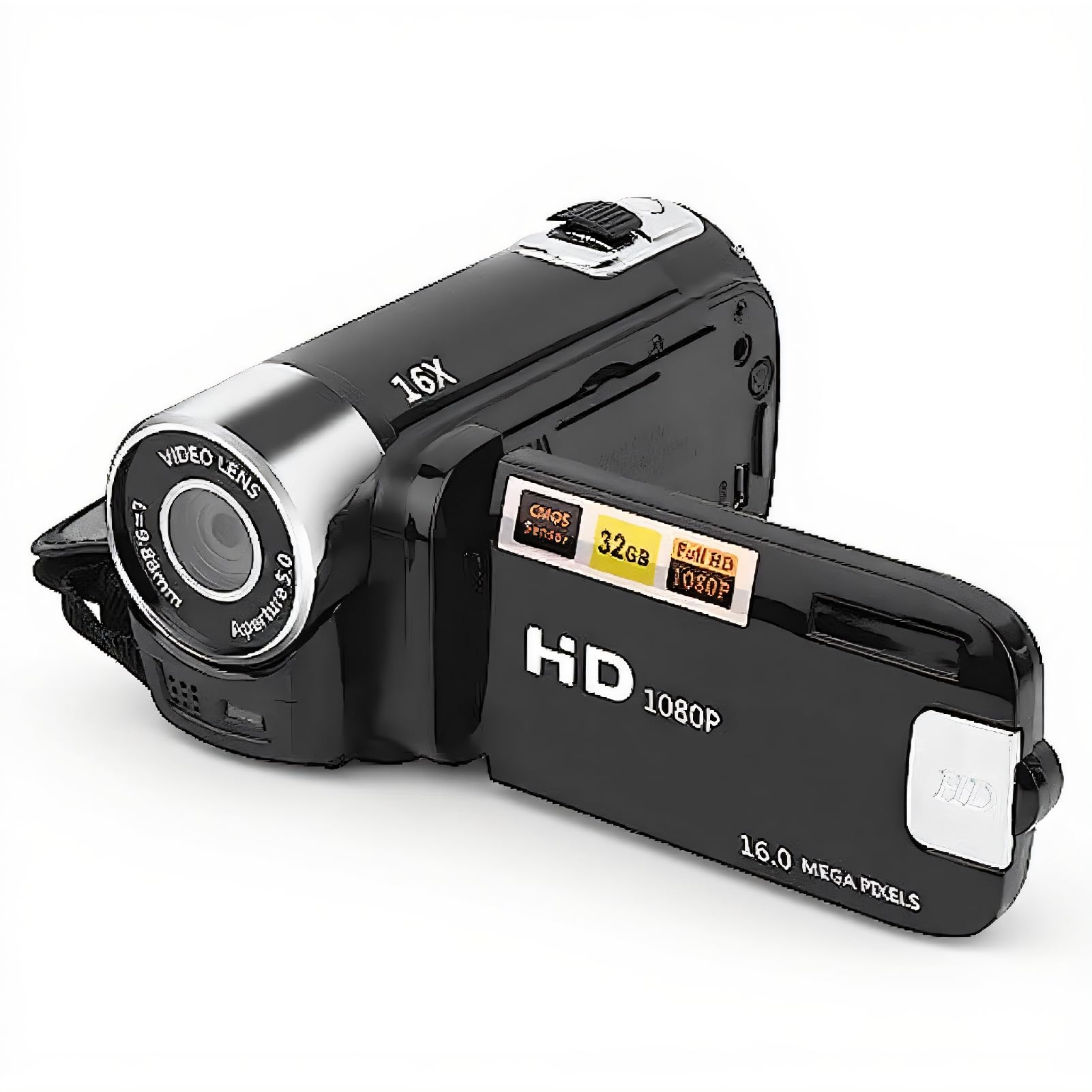 ASHATA Protable Video Camera Camcorder 16MP 16X Zoom Digital Camera Recorder with 2.7in Screen 270 ° Rotary, Anti Shake Handheld DV Digital Camcorder for Students Teens Beginner-image-7