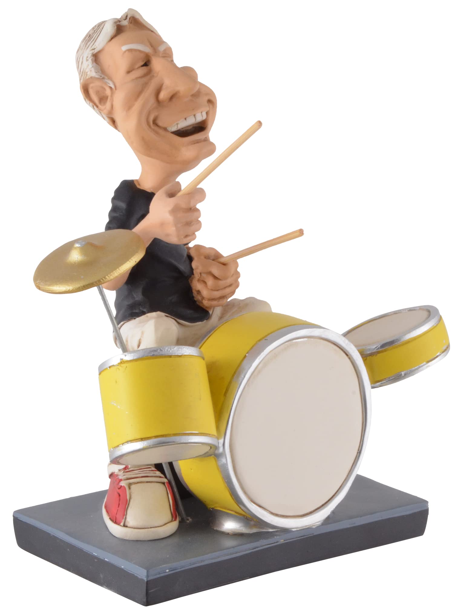 VOGLER Joh. Vogler GmbH Funny Life - Charlie de la banda de rock más grande del mundo, de piedra artificial, pintada a mano, colección Warren Stratford
