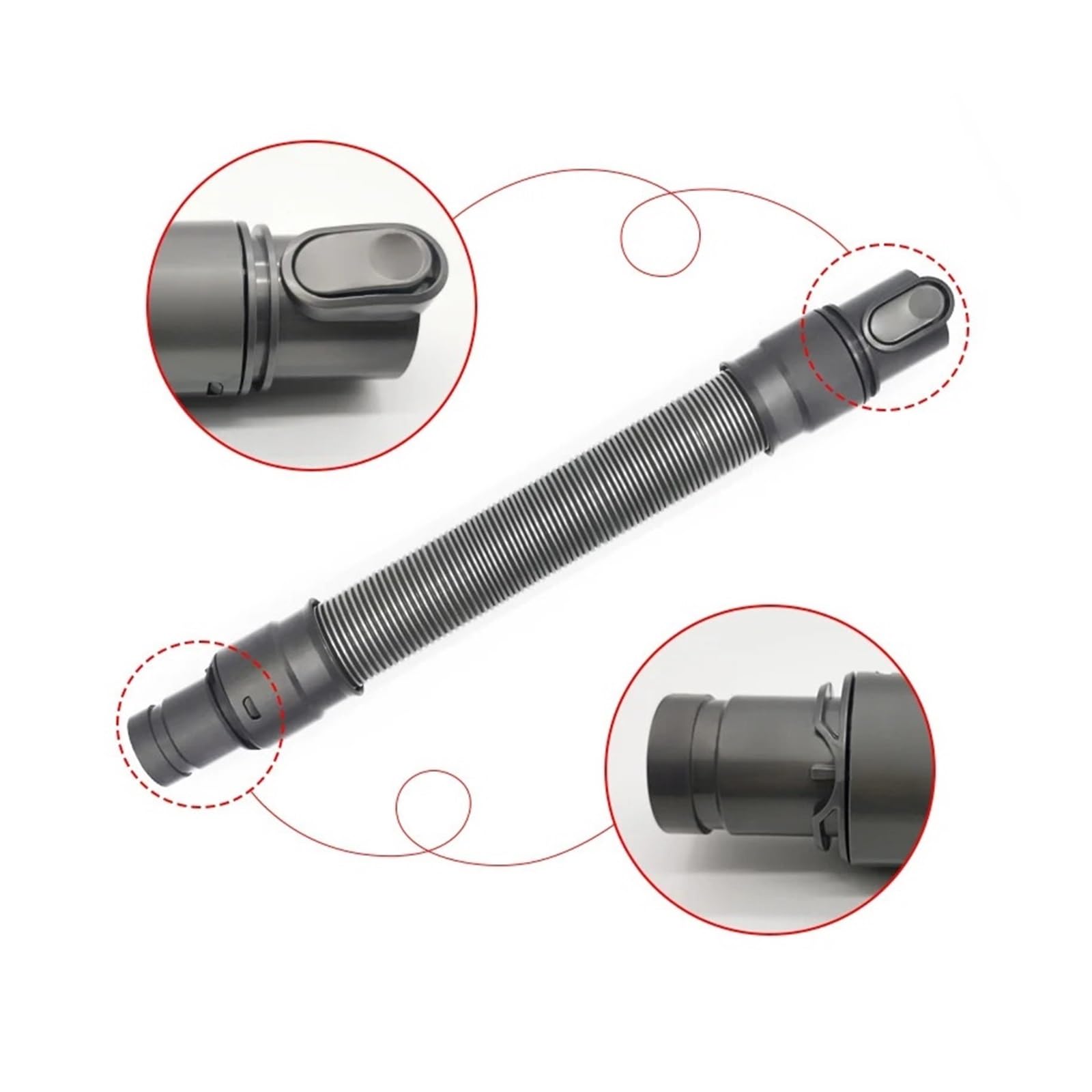 Kit De Tuyau Adaptateur De Suceur Flexible for Aspirateur Dyson V6 DC24 DC58 DC59 DC74, Comme Connexion Et Extension