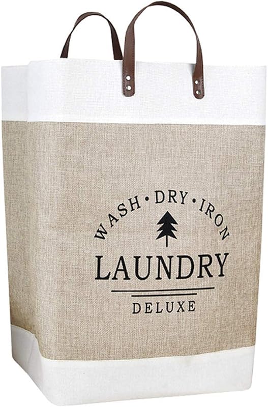 Lihio Laundry Baskets Collapsible Laundry Bag for Bedroom Laundry Hampers Clothes Storage Organier Decorative with Handle for Bathoom Home 52 L x 37 W x 50 H