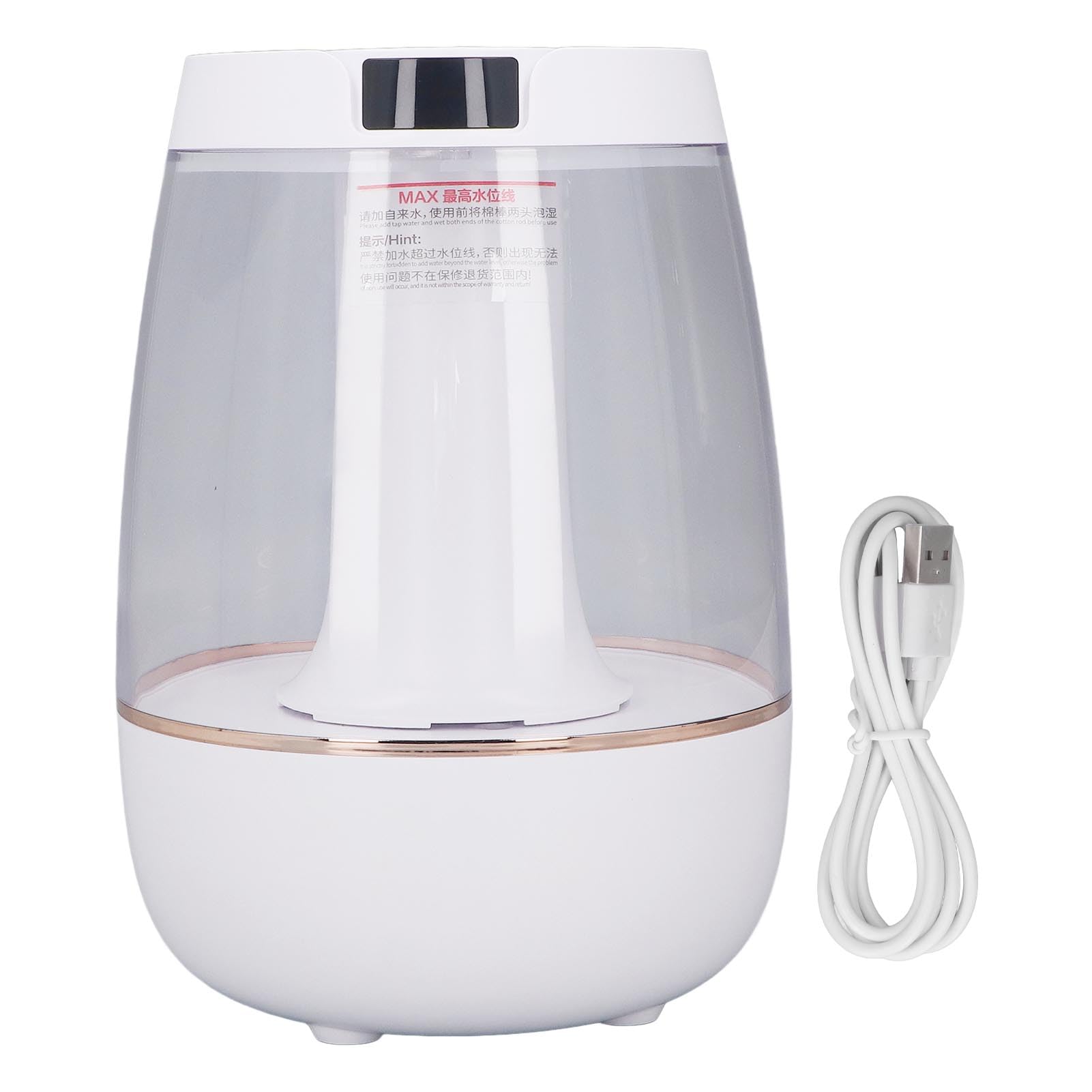 Humidificateur d'air grande capacité 3L blanc avec double buse de brumisation USB