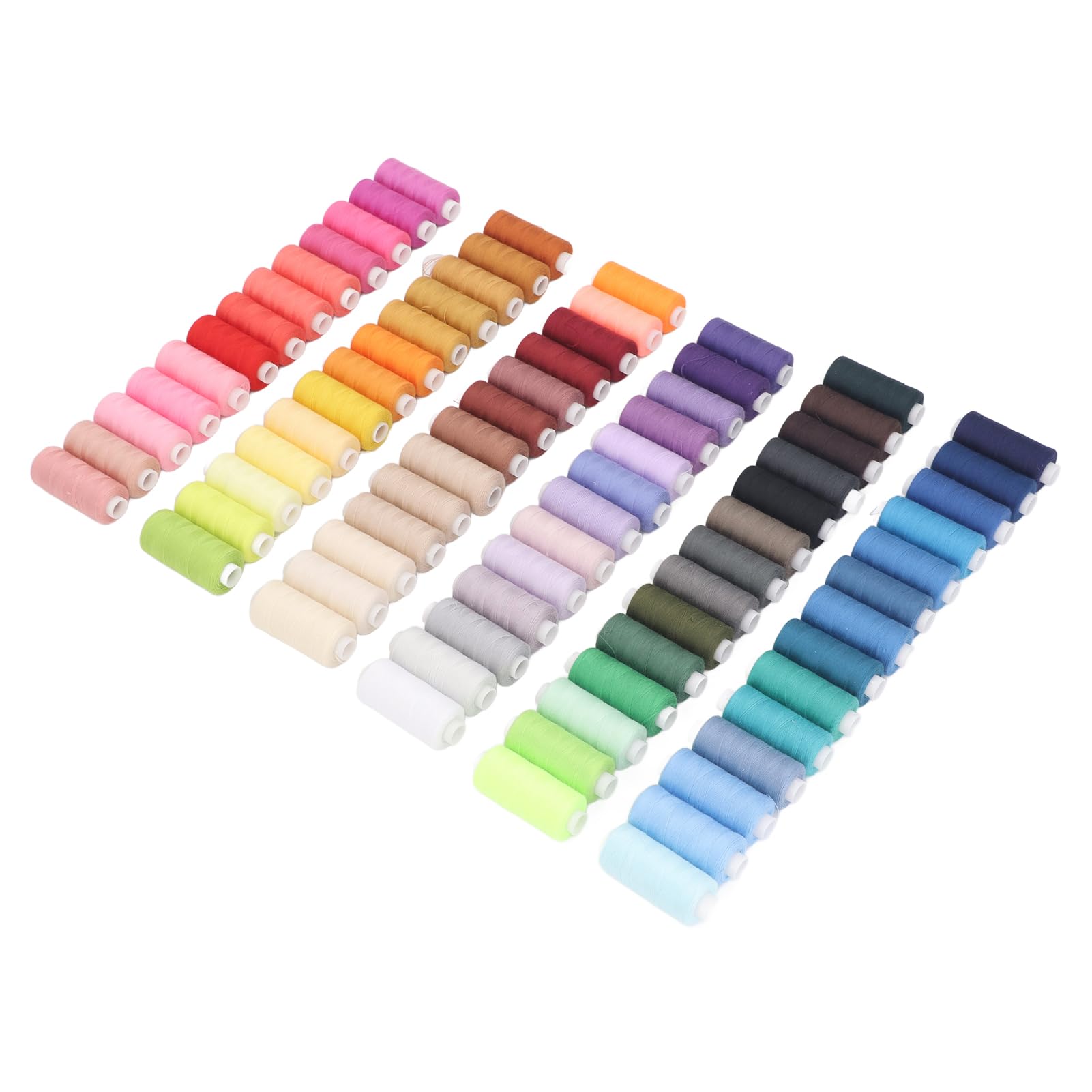 Set di fili da cucito, 400 yard, 80 colori, fili per macchina da cucire in poliestere, assortimento di fili per cucito a mano con bobine antinodo per quilt artigianale, ricamo e