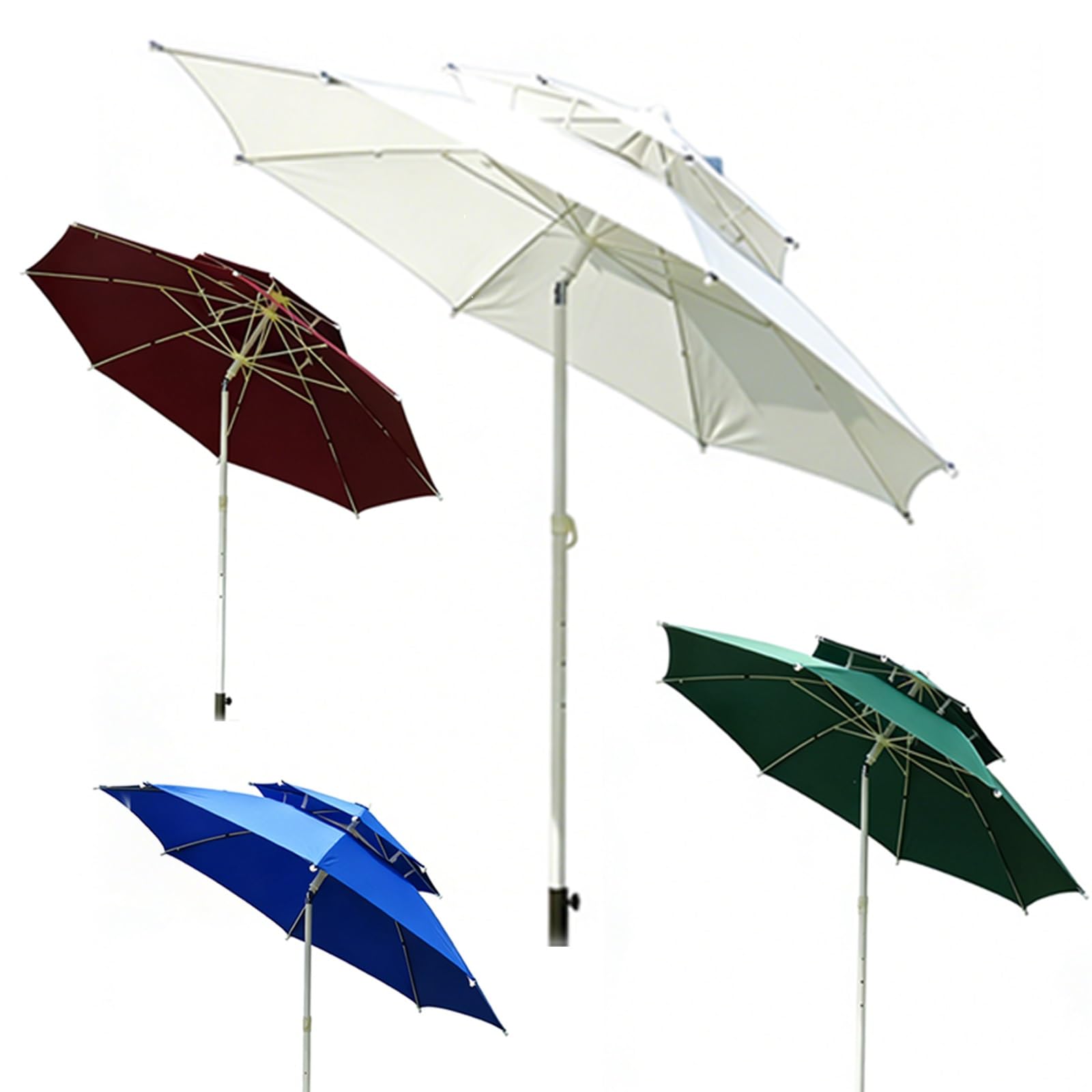 8,2 m, parasol ogrodowy na stół na zewnątrz, duży aluminiowy parasol offsetowy, 8 solidnych żeber, na plażę, patio, basen, podwórko i do ogrodu