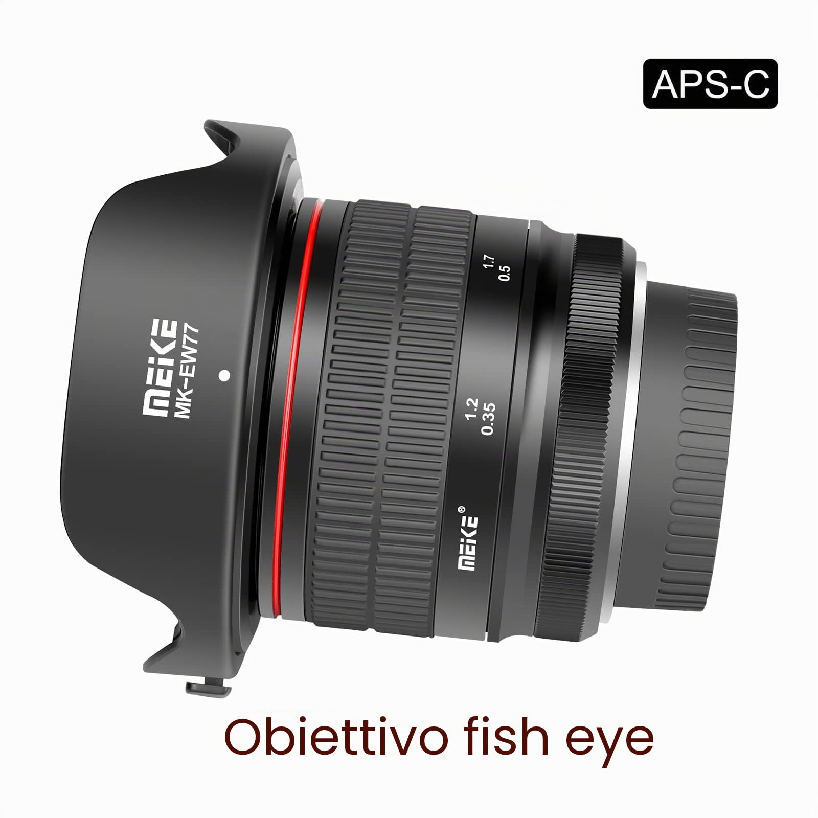Meike Optics MK 8mm f3.5 - Obiettivo Fisheye ultra grandangolare per Nikon F