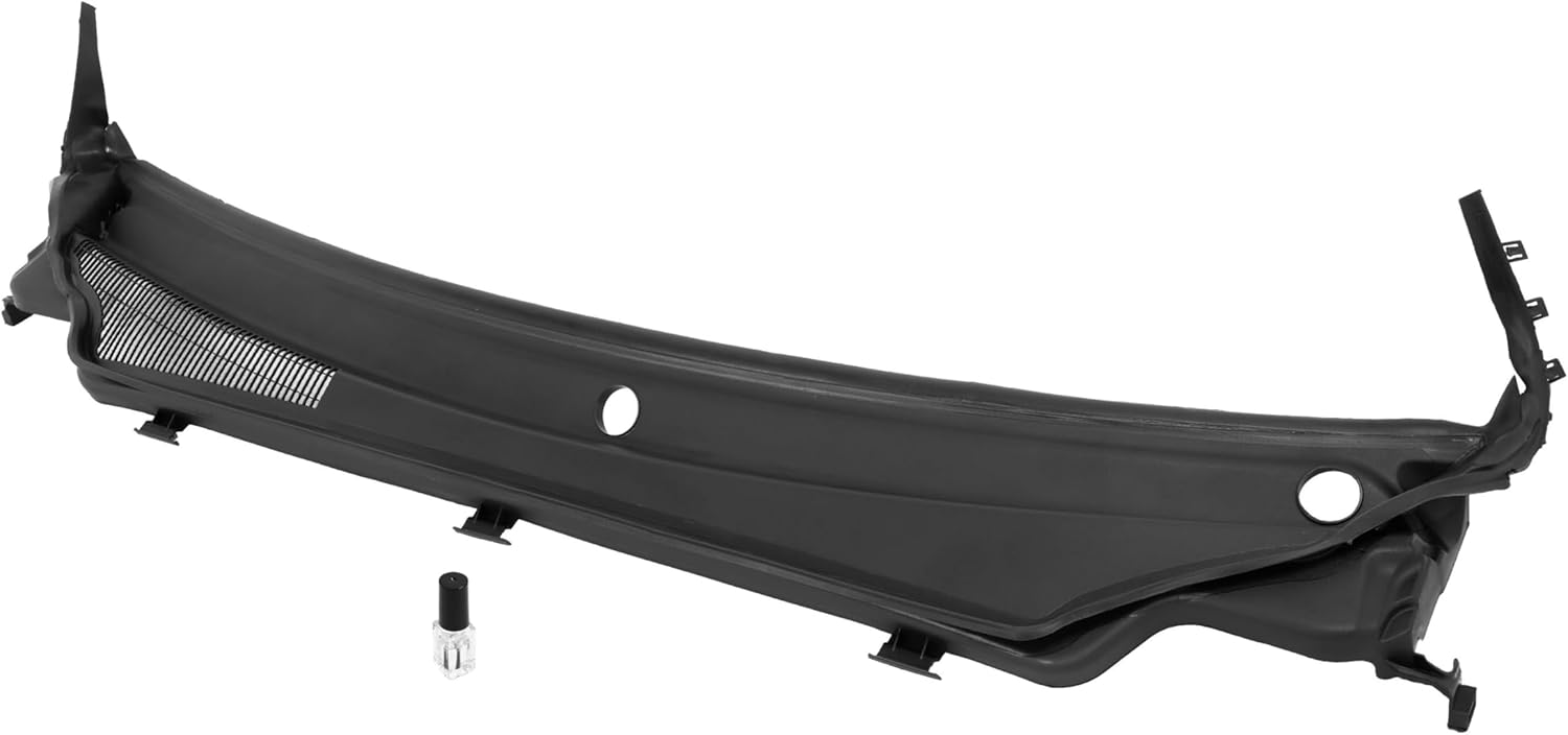 Windshield Wiper Cowl Panel Compatible with 2011-2015 Jeep Grand Cherokee Replacement for 55079197AH CH1271101 Air Inlet Grille Window Panel Cowl Cover Plastic Black