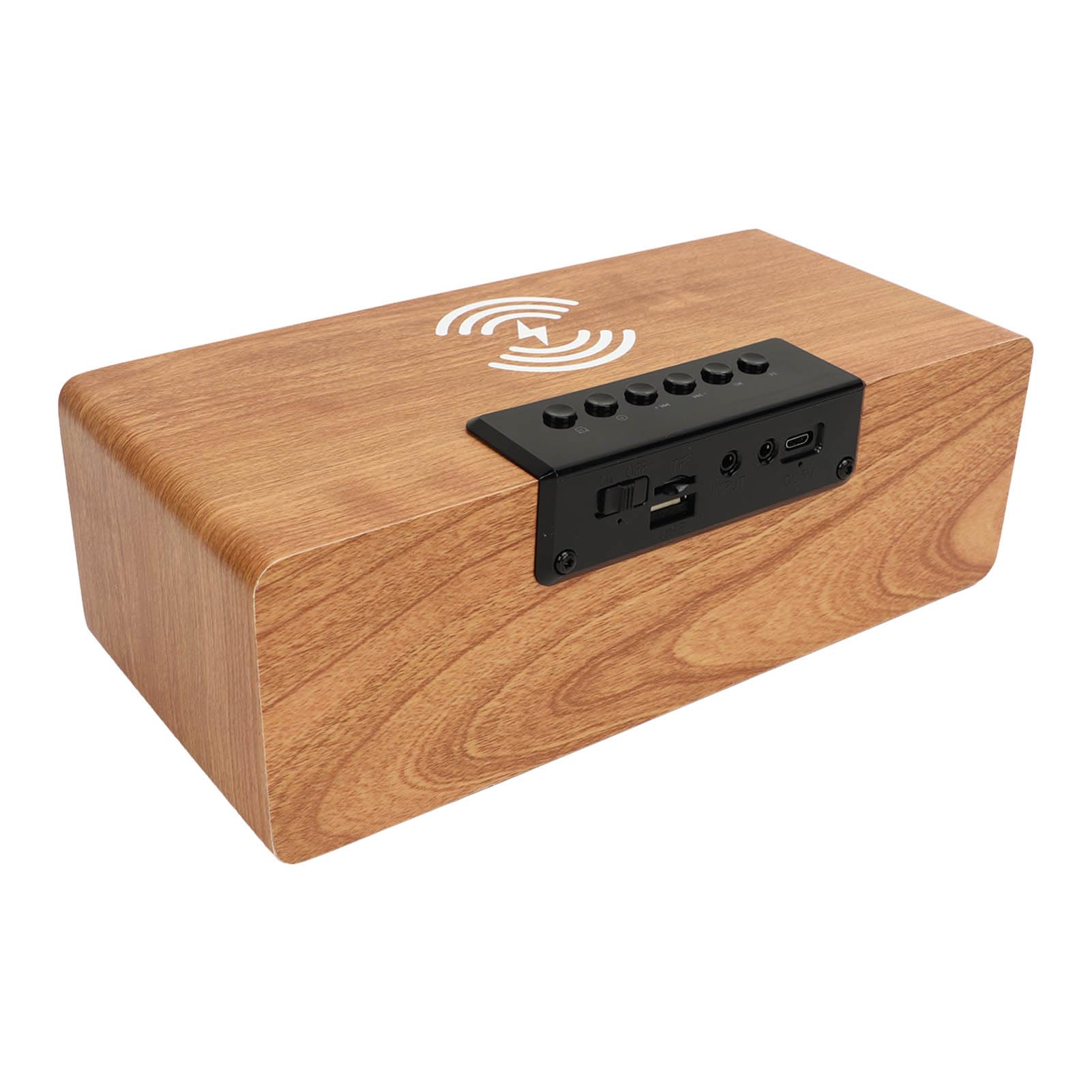 Despertador de Madera del Presidente de Bluetooth con la Radio de FM para el Dormitorio Casero, Componentes Electrónicos Plásticos