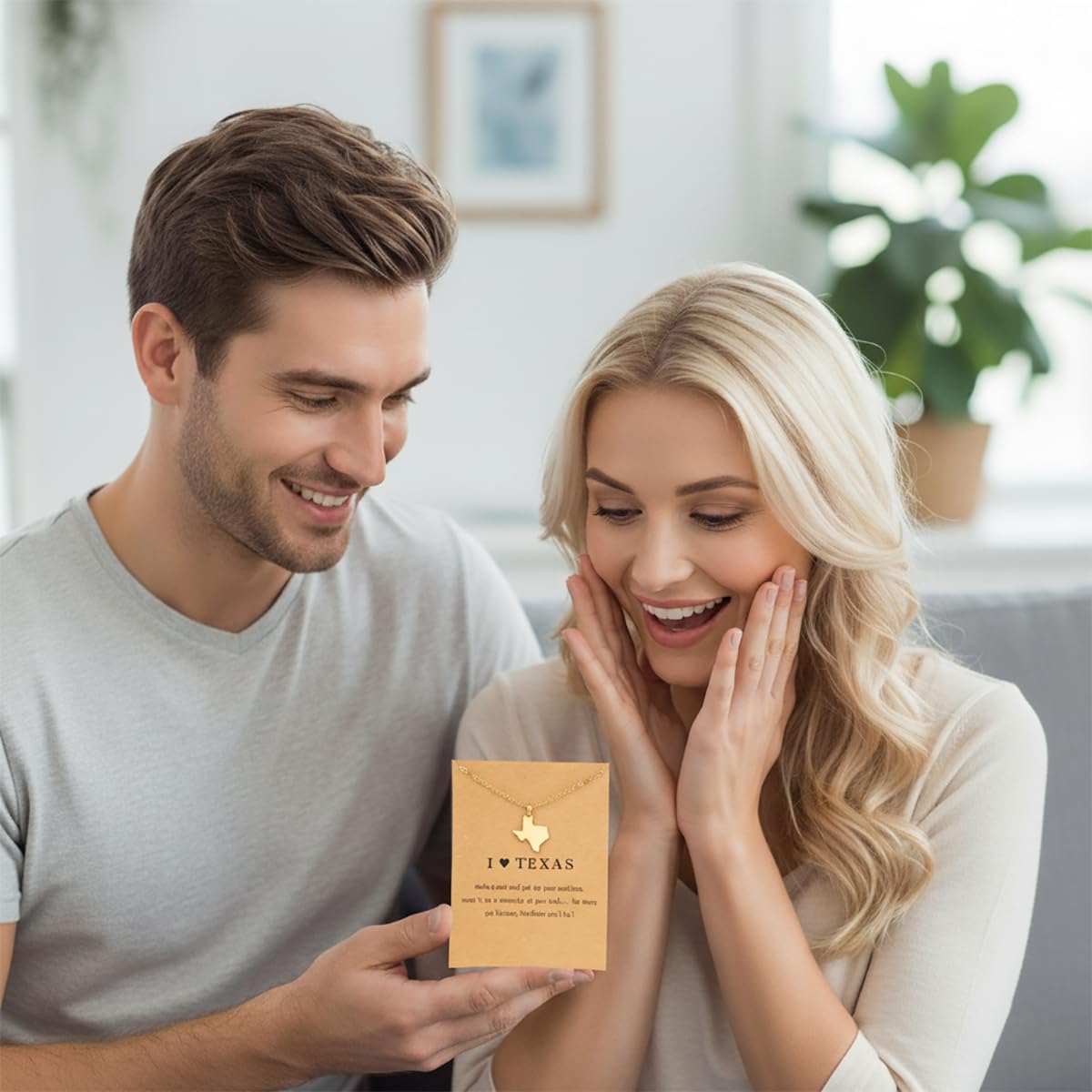 Texas State Necklace Home States Outline Country Map Pendant Necklace Long Distance Friendship Jewelry For Women Men - Image 7