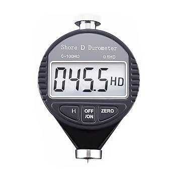 Rubber Hardness Tester Digital Shore Type D Durometer Hardness Tester 0100HD Shore D Tire Hardness Tester Meter with LCD Display for Ultra-Hard Rubber,Thermal Plastic,Tire,Resin, Fiber,Glass
