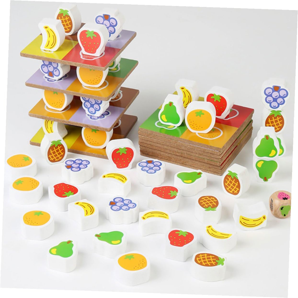 Abaodam Juguete de Apilado de Madera 1 Juego para Niños y Niñas