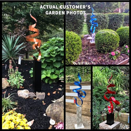 Statements2000-Metal-Art-Sculpture-Stunning-Indoor-Outdoor-Garden-Decorative-Lawn-Home-Decor-Elegant-Aesthetic-Patio-Statue-Outside-Steel-by-Jon-Allen-Red-48inch-wSilver-Base Statements2000 Metal Art Sculpture Stunning Indoor Outdoor Garden Decorative Lawn Home Decor Elegant Aesthetic Patio Statue Outside Steel by Jon Allen Red 48inch wSilver Base