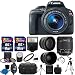 Canon EOS Rebel SL1 18.0 MP CMOS Digital SLR Full HD 1080 Video Body with EF-S 18-55mm Complete Deluxe Accessory Bundle