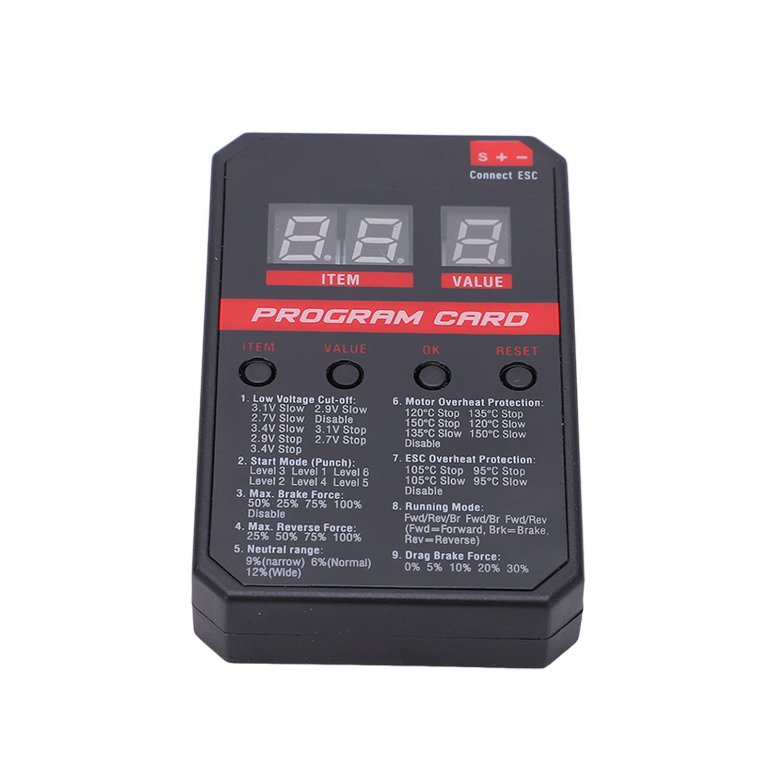 Surpass Hobby 45A 60A 120A 150A Brushless Esc Led Programmierkarte 365479651358