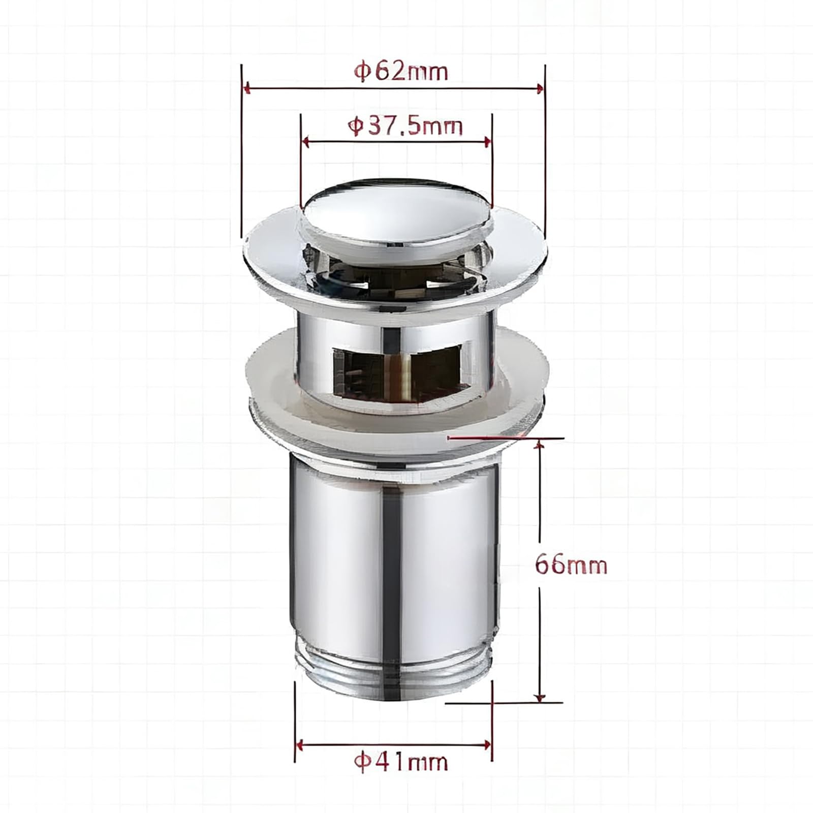 Sifón Fregadero Cocina Con Rebosadero,Válvula Click Clack,Altura Ajustable,Sifón Lavabo Flexible Cromado,Tubo De Desagüe Antiolor Antiobstrucción