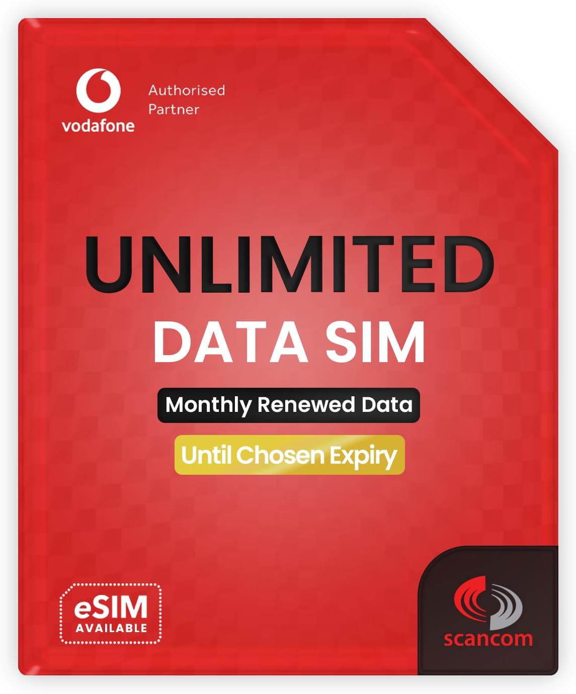 – Vodafone Unlimited Data SIM - Preloaded for 24 Months - No Contract - Quick Activation Within 1 Working Day - Mobile Broadband for Routers, Tablets & Phones