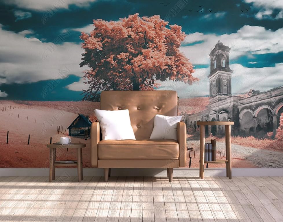 Papier peint intissé paysage grand format pour décoration murale chambre et restaurant