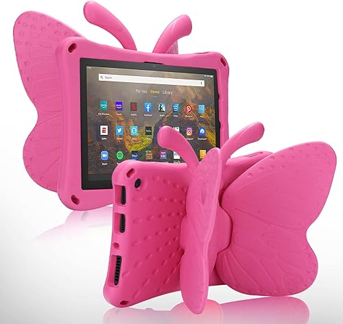 Miniatura 1 de Simicoo Fire Max 11 Tablet 2023 - Bonita funda de mariposa con soporte para niños y niñas, ligera, EVA, resistente, a prueba de golpes, funda