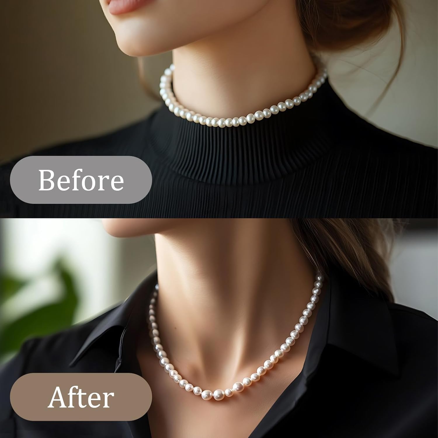 100 Pcs Extender Chain for Jewelry Making, Silver and Gold Extension Tails for Necklace, Necklace Extender, 5 Cm Removable Chain Extenders for Bracelets, Anklets - Image 2