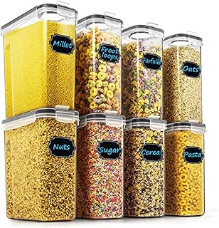 Cereal & Dry Food Storage Containers - Wildone Airtight Cereal Storage Containers Set