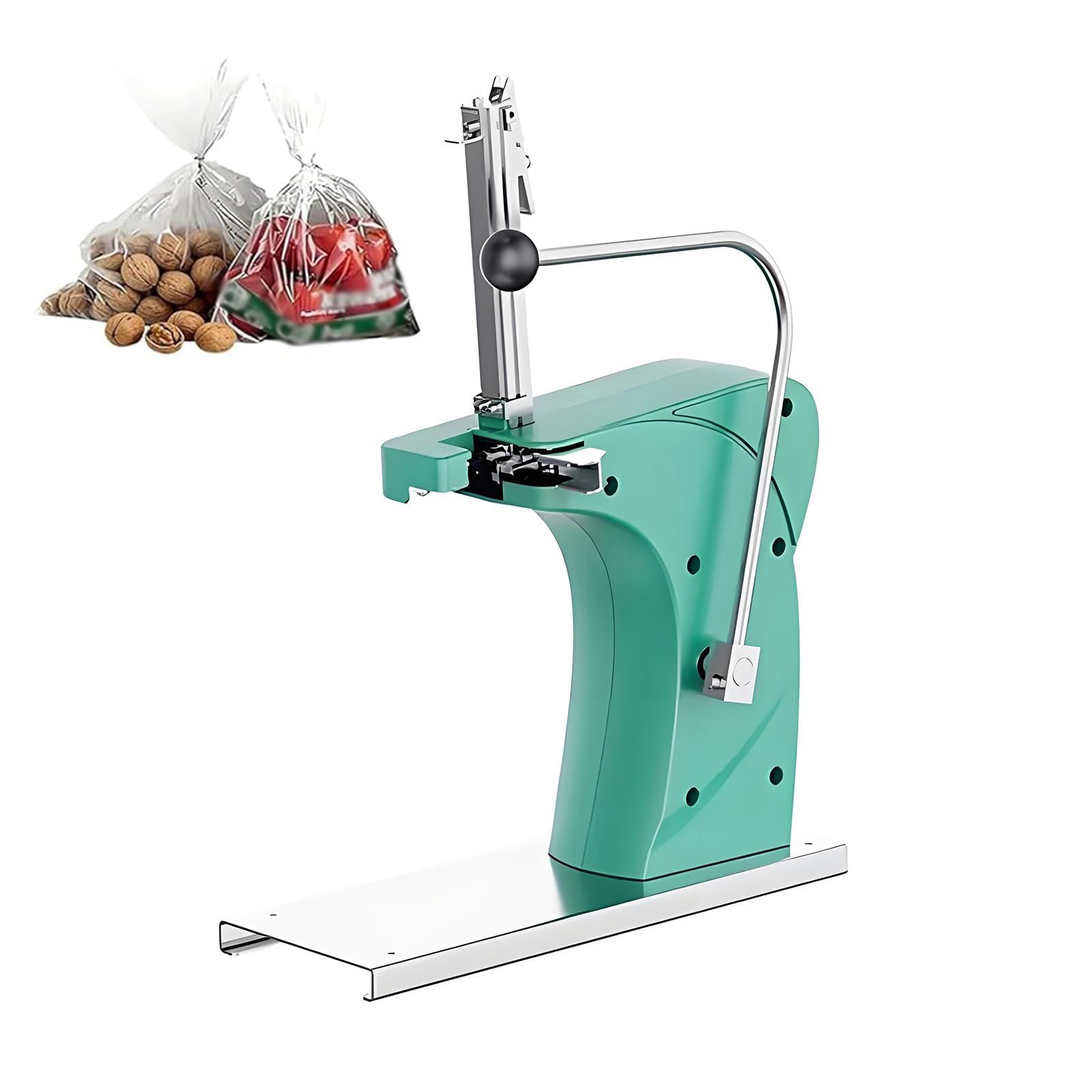 Alluminio manuale Pinning e Bag Legatrice, Max 70mm Diametro, Liscio Stabile, per Fabbriche Alimentari Supermercati Vendita al dettaglio